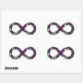 Infinity Neurodiverse Doodle Ace Asexual Pride Ovale Sticker (Vel)