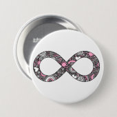Infinity Neurodiverse Doodle Demigirl Pride Vlag Ronde Button 7,6 Cm (Voorkant /achterkant)