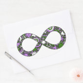 Infinity Neurodiverse Doodle Genderqueer Pride Ovale Sticker (Envelop)