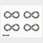 Infinity Neurodiverse Doodle Genderqueer Pride Ovale Sticker (Vel)