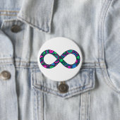 Infinity Neurodiverse Doodle Polyseksueel Pride Vl Ronde Button 7,6 Cm (In situ)