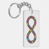Infinity Neurodiverse Pansexual Pride Grenzeloos Sleutelhanger (Voorkant Links)
