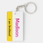Infinity Neurodiverse Pansexual Pride Grenzeloos Sleutelhanger (achterkant)