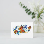 Infinity of Monarch Butterflies Aanbevelingskaartje (Staand voorkant)