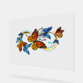 Infinity of Monarch Butterflies Acryl Bord (Hoek)