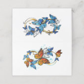 Infinity of Monarch Butterflies Afsprakenkaart (Buitenkant ongevouwen)