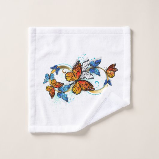 Infinity of Monarch Butterflies Bad Handdoek (Wasdoekje)