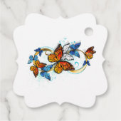 Infinity of Monarch Butterflies Bedankjes Labels (Achterkant)