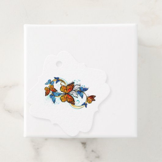 Infinity of Monarch Butterflies Bedankjes Labels (In situ)