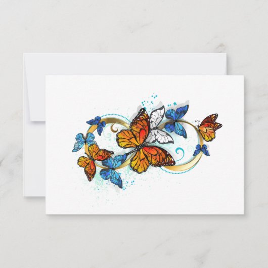Infinity of Monarch Butterflies Bedankkaart (Voorkant)