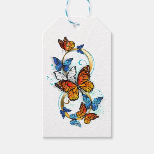 Infinity of Monarch Butterflies Cadeaulabel (Voorkant)