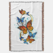 Infinity of Monarch Butterflies Deken (Voorkant Verticaal)
