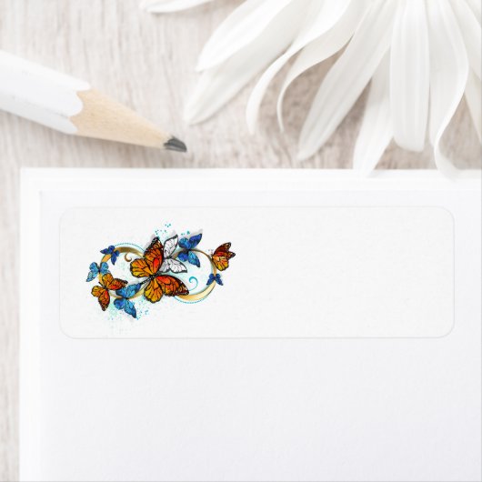 Infinity of Monarch Butterflies Etiket (Insitu)