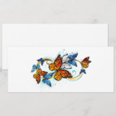 Infinity of Monarch Butterflies Feestdagenkaart (Voorkant / Achterkant)