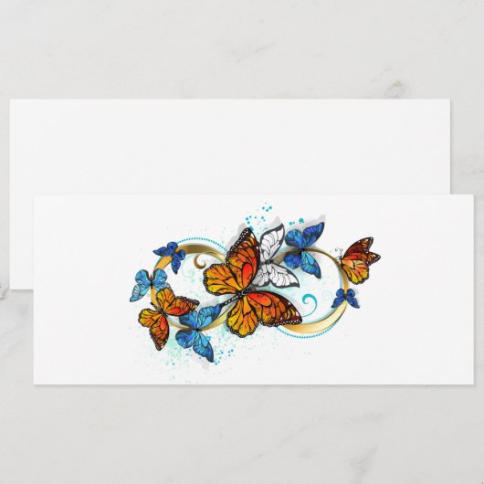 Infinity of Monarch Butterflies Feestdagenkaart (Voorkant / Achterkant)