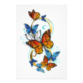 Infinity of Monarch Butterflies Foto Afdruk (Voorkant)