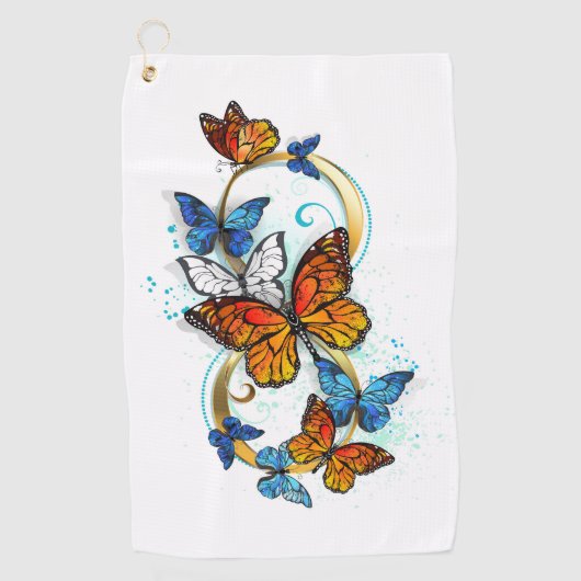 Infinity of Monarch Butterflies Golfhanddoek (Voorkant)