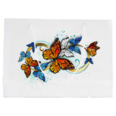Infinity of Monarch Butterflies Groot Cadeauzakje (Achterkant)
