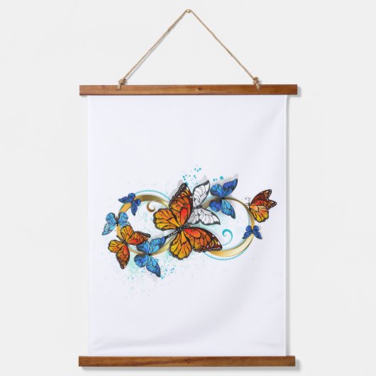 Infinity of Monarch Butterflies Hangend Wandkleed (Voorkant)