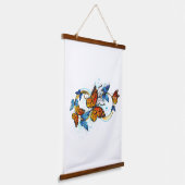 Infinity of Monarch Butterflies Hangend Wandkleed (Gebogen)