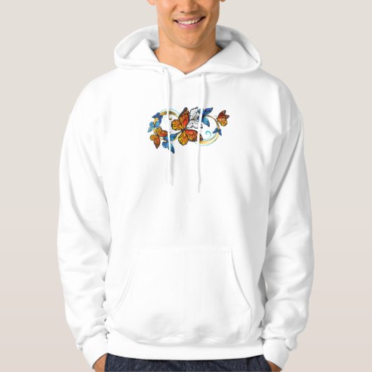 Infinity of Monarch Butterflies Hoodie (Voorkant)