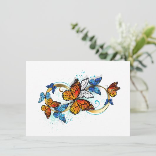 Infinity of Monarch Butterflies Kaart (Staand voorkant)