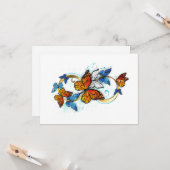 Infinity of Monarch Butterflies Kaart (Voorkant / Achterkant in situ)