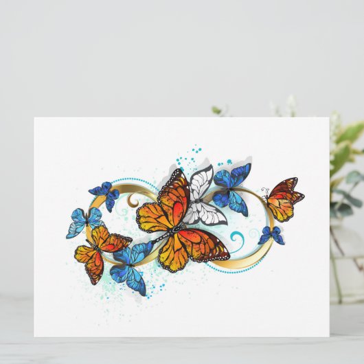 Infinity of Monarch Butterflies Kaart (Staand voorkant)