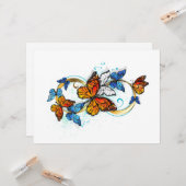 Infinity of Monarch Butterflies Kaart (Voorkant / Achterkant in situ)