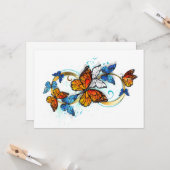 Infinity of Monarch Butterflies Kaart (Voorkant / Achterkant in situ)