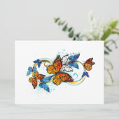 Infinity of Monarch Butterflies Kaart (Staand voorkant)