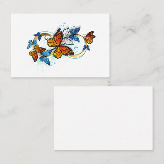 Infinity of Monarch Butterflies Klantenkaartje (Voorkant / Achterkant)