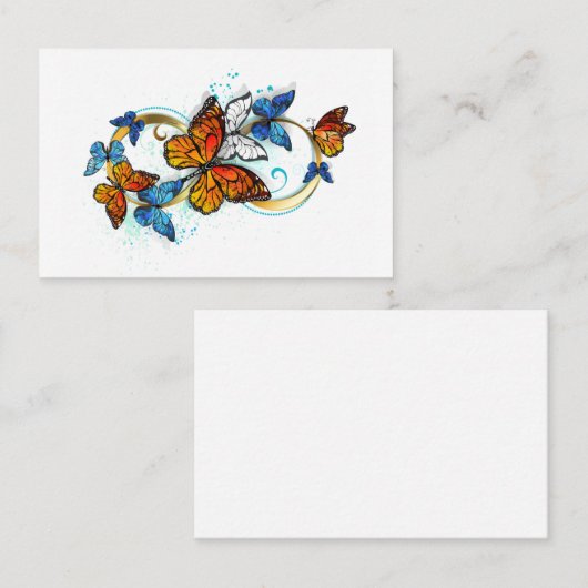 Infinity of Monarch Butterflies Kortingskaartje (Voorkant / Achterkant)