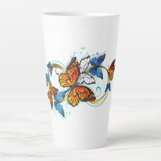 Infinity of Monarch Butterflies Latte Mok (Voorkant)