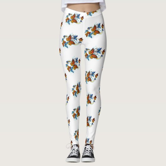 Infinity of Monarch Butterflies Leggings (Voorkant)