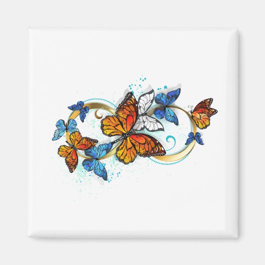 Infinity of Monarch Butterflies Magneet (Voorkant)