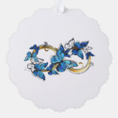 Infinity of Monarch Butterflies Ornament Kaart (Achterkant)