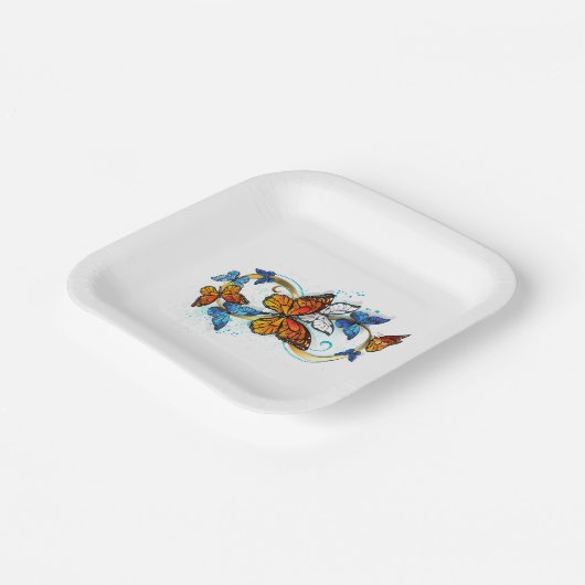 Infinity of Monarch Butterflies Papieren Bordje (Gebogen)