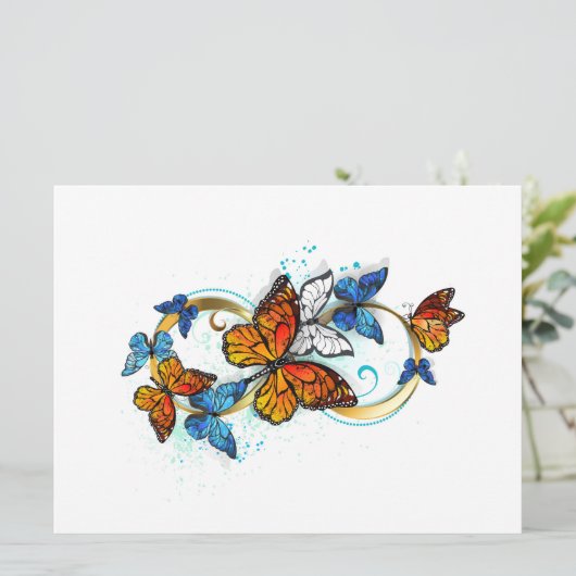 Infinity of Monarch Butterflies Programmakaart (Staand voorkant)