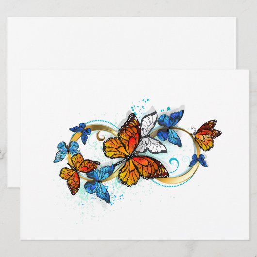 Infinity of Monarch Butterflies Programmakaart (Voorkant / Achterkant)