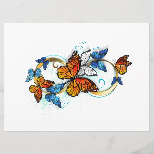 Infinity of Monarch Butterflies Programmakaart (Voorkant)