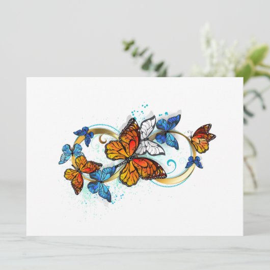 Infinity of Monarch Butterflies Programmakaart (Staand voorkant)