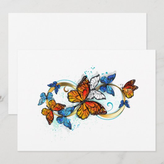 Infinity of Monarch Butterflies Programmakaart (Voorkant / Achterkant)