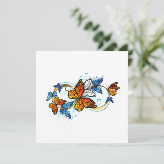 Infinity of Monarch Butterflies Programmakaart (Staand voorkant)