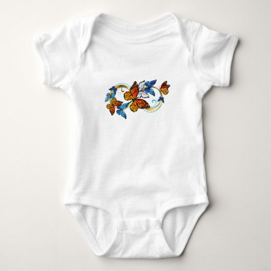 Infinity of Monarch Butterflies Romper (Voorkant)