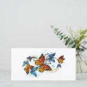 Infinity of Monarch Butterflies Save The Date (Staand voorkant)