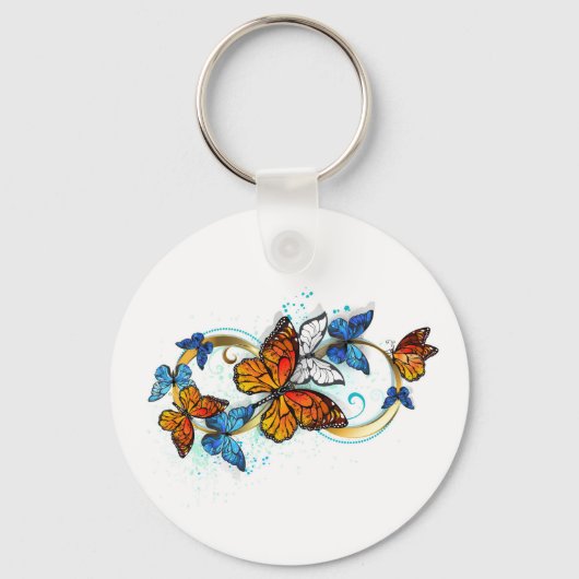 Infinity of Monarch Butterflies Sleutelhanger (Voorkant)