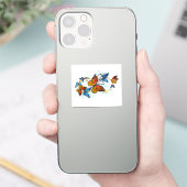 Infinity of Monarch Butterflies Sticker (Telefoon)