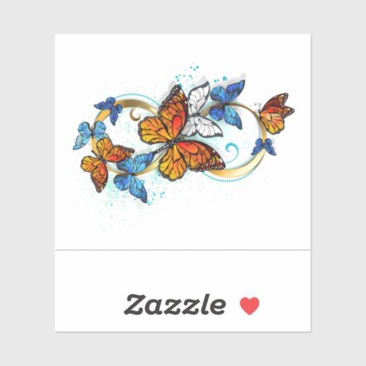 Infinity of Monarch Butterflies Sticker (Vel)