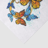 Infinity of Monarch Butterflies Tissuepapier (Detail)